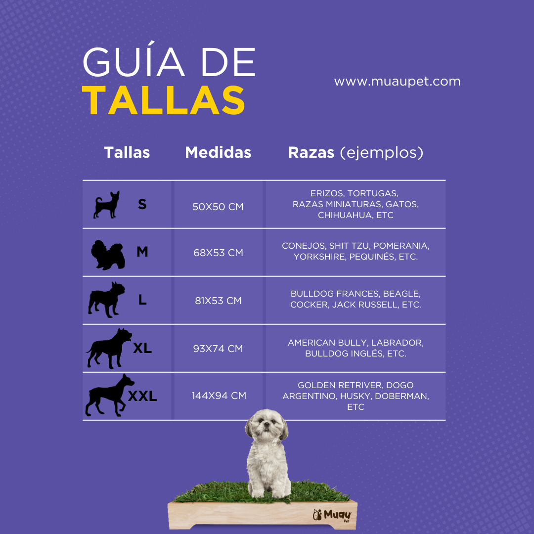 MUAUBOX DELUXE M — Sanitario Natural para Mascotas (68x53cm)